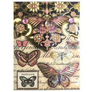 Punch Studio Embellished Mini Notepad ~ Papillon (66521)